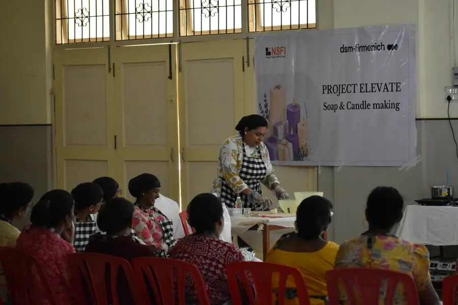 Soap making training, Project ELEVATE